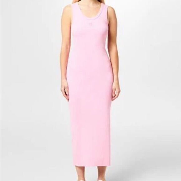 WB Pink Ribbed Tank Dress Small - Picture 1 of 5